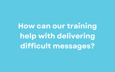 How can our training help with delivering difficult messages?